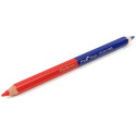 Duopotlood 18cm (blauw/rood) / 10pce