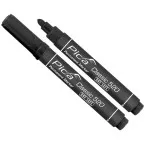 Pica Classic 520 Permanent Marker, 1-4mm Round Tip, Black, per piece