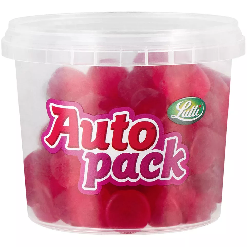 Lutti autopack washed cherry candies,...