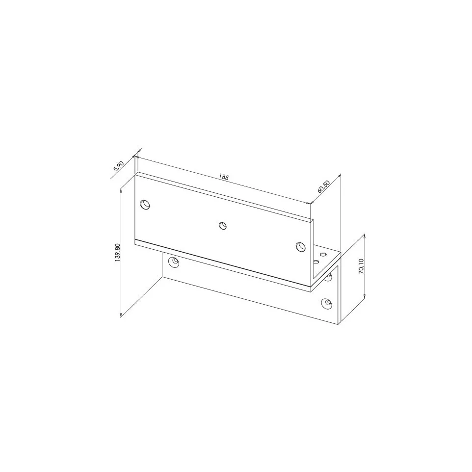 Z-beugel voor 550 kg zuignap -...