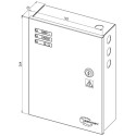 Alimentation secourue 12VDC 5A  SANS BATTERIE  Boitier noir / pce