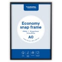 Europel cadre porte-affiche Economy, 25 mm, ft A0, noir