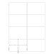 Q-CONNECT etiketten, wit, ronde hoeken, 99,1 x 67,7 mm, 100 vel, 8 etiketten per vel