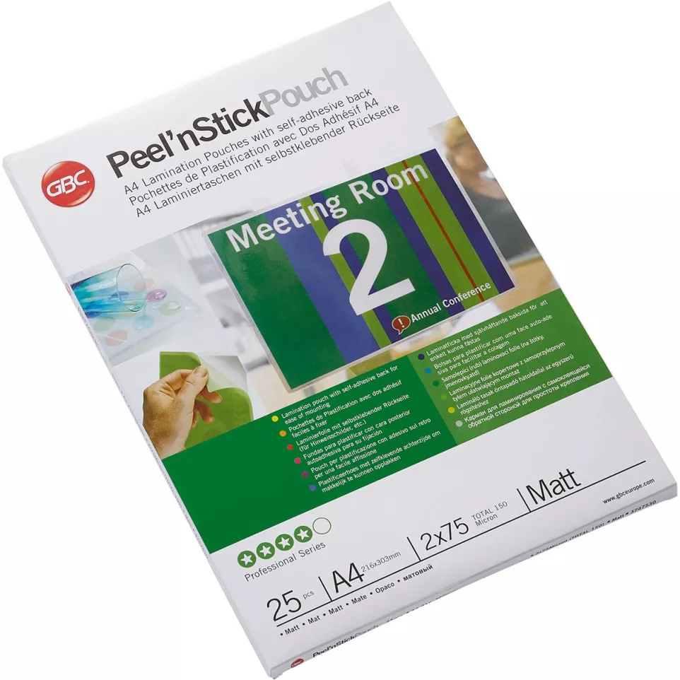 GBC Peel'n Stick pochette à...