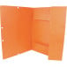 Q-CONNECT farde à rabats, A4, 3 rabats et élastiques, carton, orange