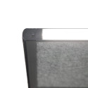 MAULconnecto scheidingswand, 3 x donkergrijs, frame antraciet, voet, Uplight