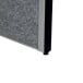 MAULconnecto cloison, 1 x tableau blanc, 2 x gris foncé, cadre argent, sur pieds