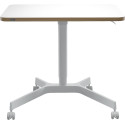 Leitz Ergo Zit/Sta bureau, ft blad 80 x 60 cm, manueel, mobiel