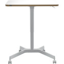 Leitz Ergo Zit/Sta bureau, ft blad 80 x 60 cm, manueel, mobiel