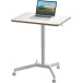 Leitz Ergo Zit/Sta bureau, ft blad 80 x 60 cm, manueel, mobiel