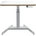 Leitz Ergo Zit/Sta bureau, ft blad 80 x 60 cm, elektrisch, op voet