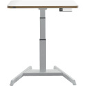 Leitz Ergo Zit/Sta bureau, ft blad 80 x 60 cm, elektrisch, op voet