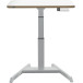 Leitz Ergo Zit/Sta bureau, ft blad 80 x 60 cm, elektrisch, op voet