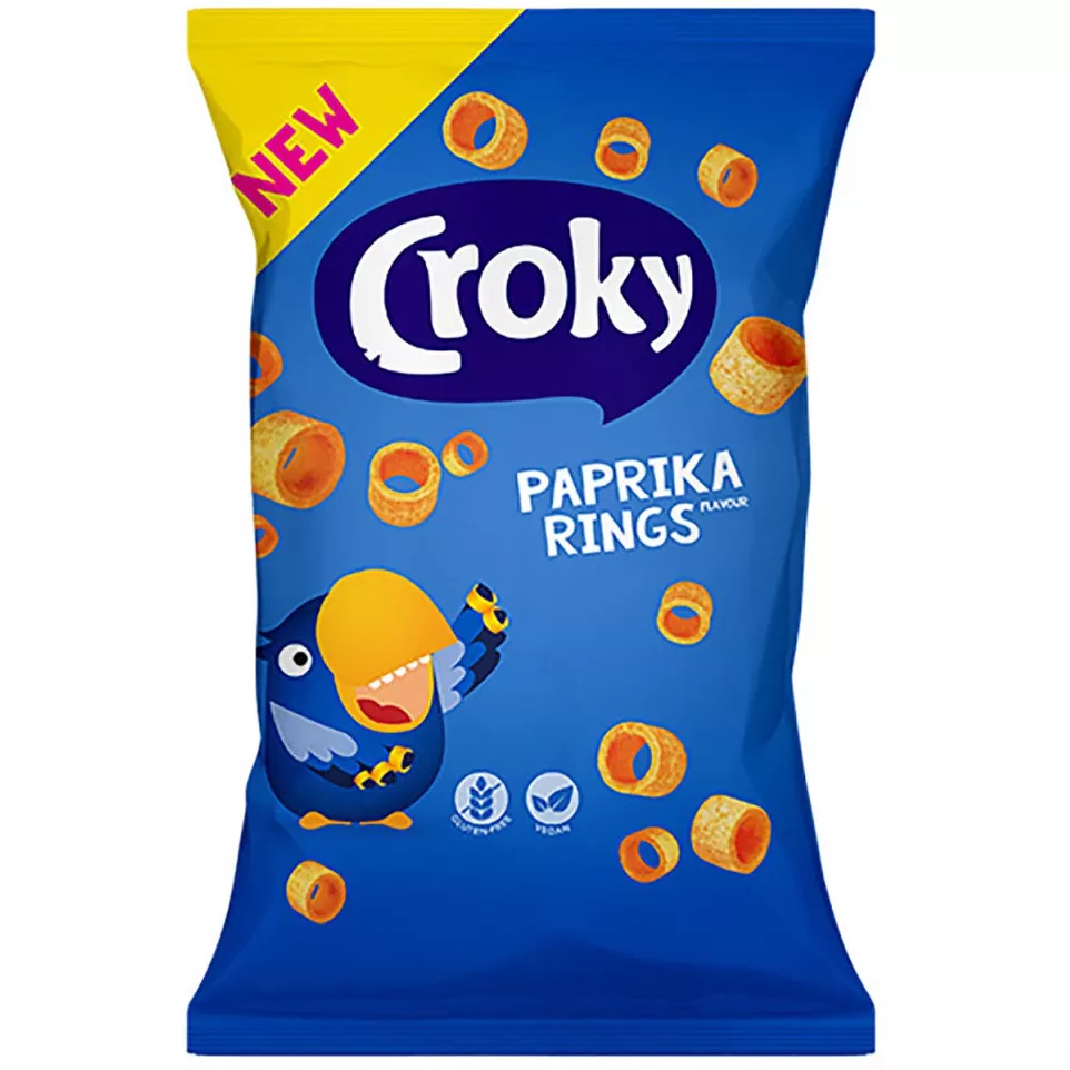 Croky Rings Paprika 75g Bag