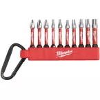 Milwaukee 10-Piece Screwdriver Bit Set with Carabiner / pce