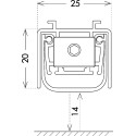 ALU-EURO 2520 Automatic Door Bottom Seal 1130mm / pce