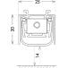 Plinthe automatique ALU-EURO 2520 830mm / pce