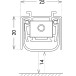 Automatische plint ALU-EURO 2520 630mm / pce