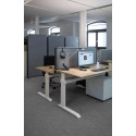 MAULconnecto Office Partition 160x50 cm Dark Grey Anthracite Frame with Uplight