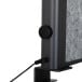 MAULconnecto Office Partition 160x50 cm Dark Grey Anthracite Frame with Uplight