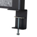 MAULconnecto scheidingswand, ft 120x50 cm, donkergrijs, frame antraciet, Uplight