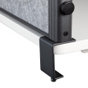 MAULconnecto scheidingswand, ft 120x50 cm, donkergrijs, frame antraciet, Uplight
