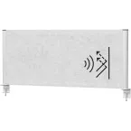 MAULconnecto cloison, ft 120x50 cm, gris clair, cadre argent