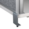 MAULconnecto scheidingswand, ft 120x50 cm, donkergrijs, frame zilver