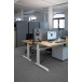 MAULcocoon scheidingswand, ft 100x180 cm, grijs, frame antraciet, voet