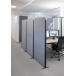 MAULcocoon scheidingswand, ft 100x180 cm, grijs, frame antraciet, voet