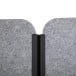 MAULcocoon cloison, ft 100x180 cm, gris, cadre anthracite, sur pieds