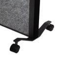 MAULconnecto Partition, Set of 3 Dark Grey Panels, Anthracite Frame, Mobile, Uplight