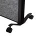 MAULconnecto Partition, Set of 3 Dark Grey Panels, Anthracite Frame, Mobile, Uplight