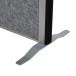 MAULconnecto cloison, 1 x tableau blanc, 1 x en liège, 1 x gris foncé, cadre argent, sur pieds