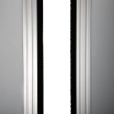 MAULconnecto scheidingswand, 1 x whiteboard, 1 x kurk, 1 x donkergrijs, frame zilver, voet