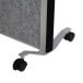 MAULconnecto cloison, 2 x tableau blanc, 1 x gris foncé, cadre argent, mobile