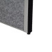 MAULconnecto cloison, 2 x tableau blanc, 1 x gris foncé, cadre argent, sur pieds