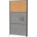MAULconnecto cloison, 1 x tableau liège, 2 x gris foncé, cadre anthracite, sur pieds