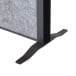 MAULconnecto cloison, 1 x tableau liège, 2 x gris foncé, cadre anthracite, sur pieds