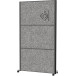 MAULconnecto Mobile Partition, Set of 3, Dark Grey Panels, Anthracite Frame