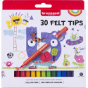 Bruynzeel viltstiften, etui met 30 stuks