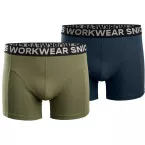 Lot de 2 boxers - 9436 -  marine/kaki - Snickers - M / pce