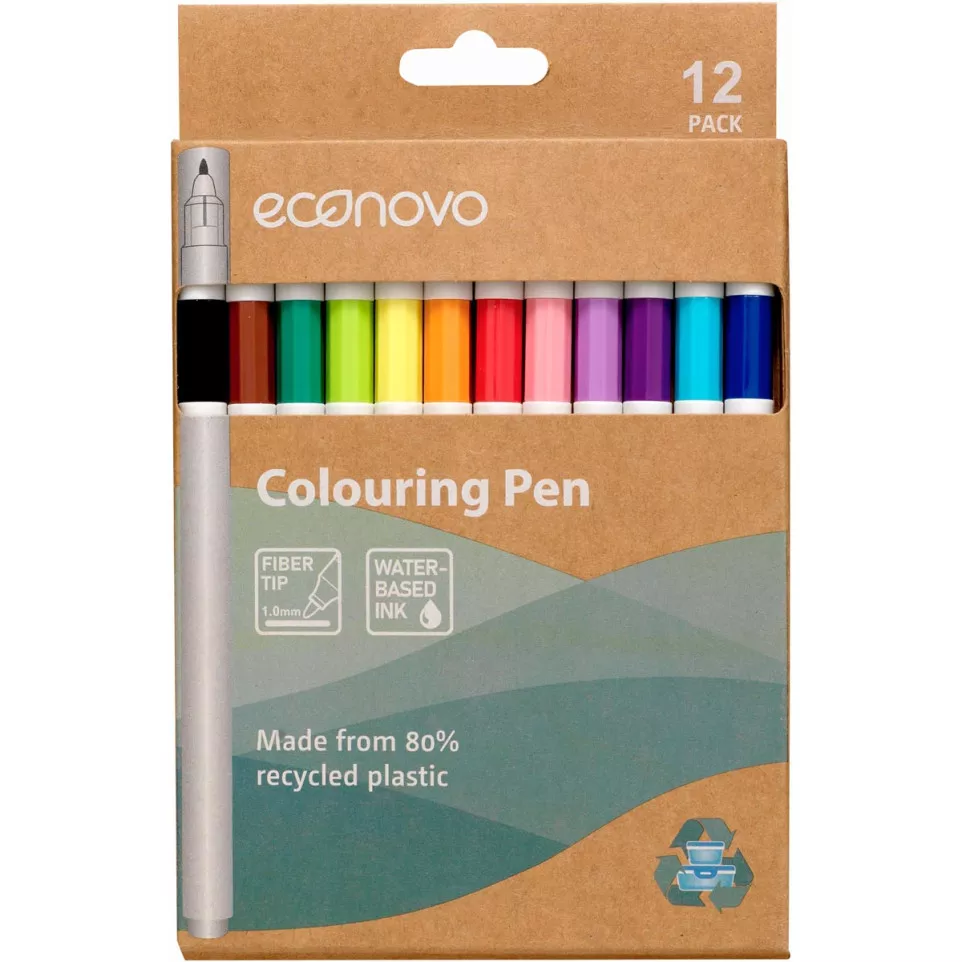 Econovo Felt Tip Markers Set of 12...
