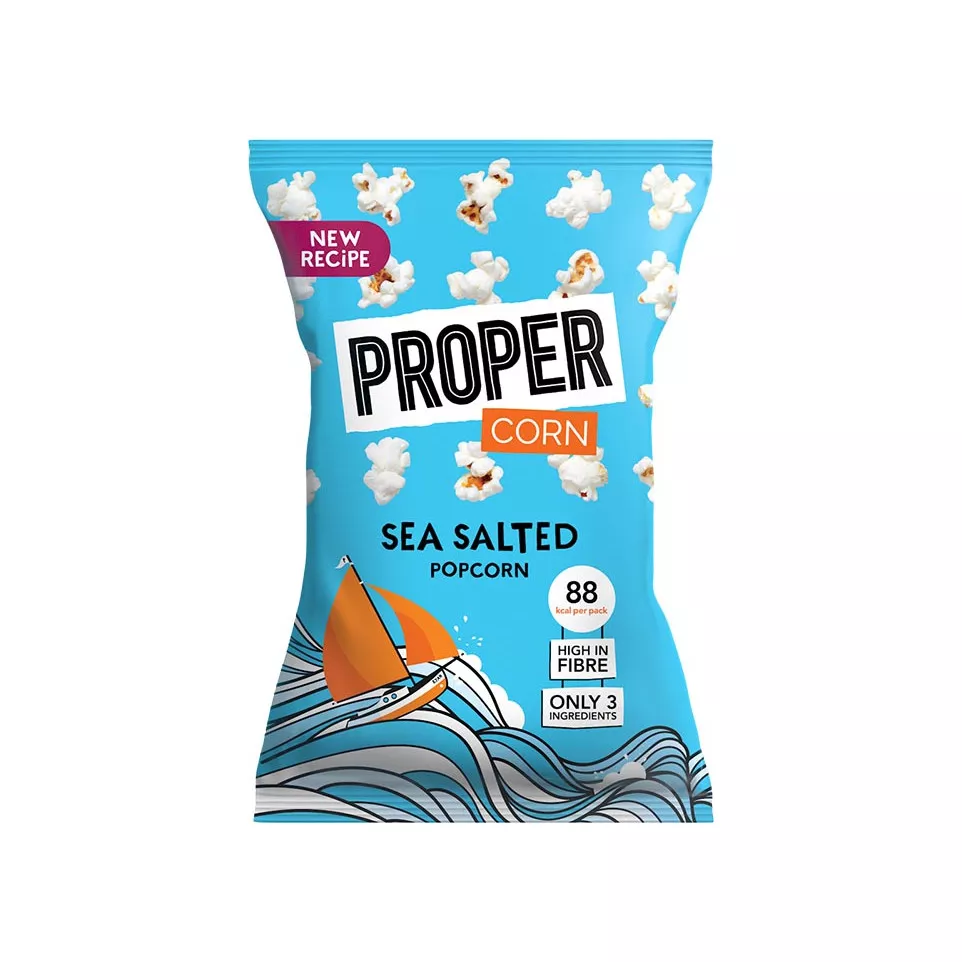 Proper popcorn Sea Salt, zak van 20 g