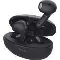Trust Yavi Bluetooth draadloze oortjes, noice cancelling earphones, zwart