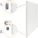 Nobo Infinity Frameless Magnetic Whiteboard 1200x900mm
