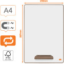 Nobo Mini Magnetic Whiteboard A4 Pack of 4