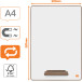 Nobo Mini whiteboard, magnetisch, met standaard, ft A4, pak van 4 stuks