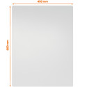 Nobo frameless modular magnetic steel whiteboard 65 x 45 cm