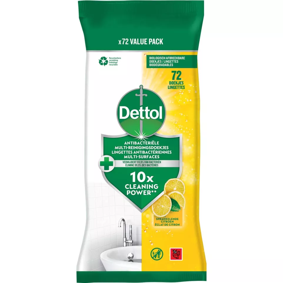 Dettol Cleansing Surface Wipes Lemon...